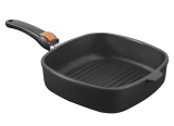 SKK - Patelnia  tytanowa kwadrat 26cm/26cm/7cm, indukcja  z odpinaną rączką