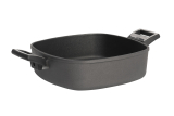 Patelnia kwadratowa tytanowa 28cm/28cm/8cm, indukcja - SKK