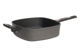 Patelnia kwadratowa tytanowa 28cm/28cm/8cm, indukcja  SKK