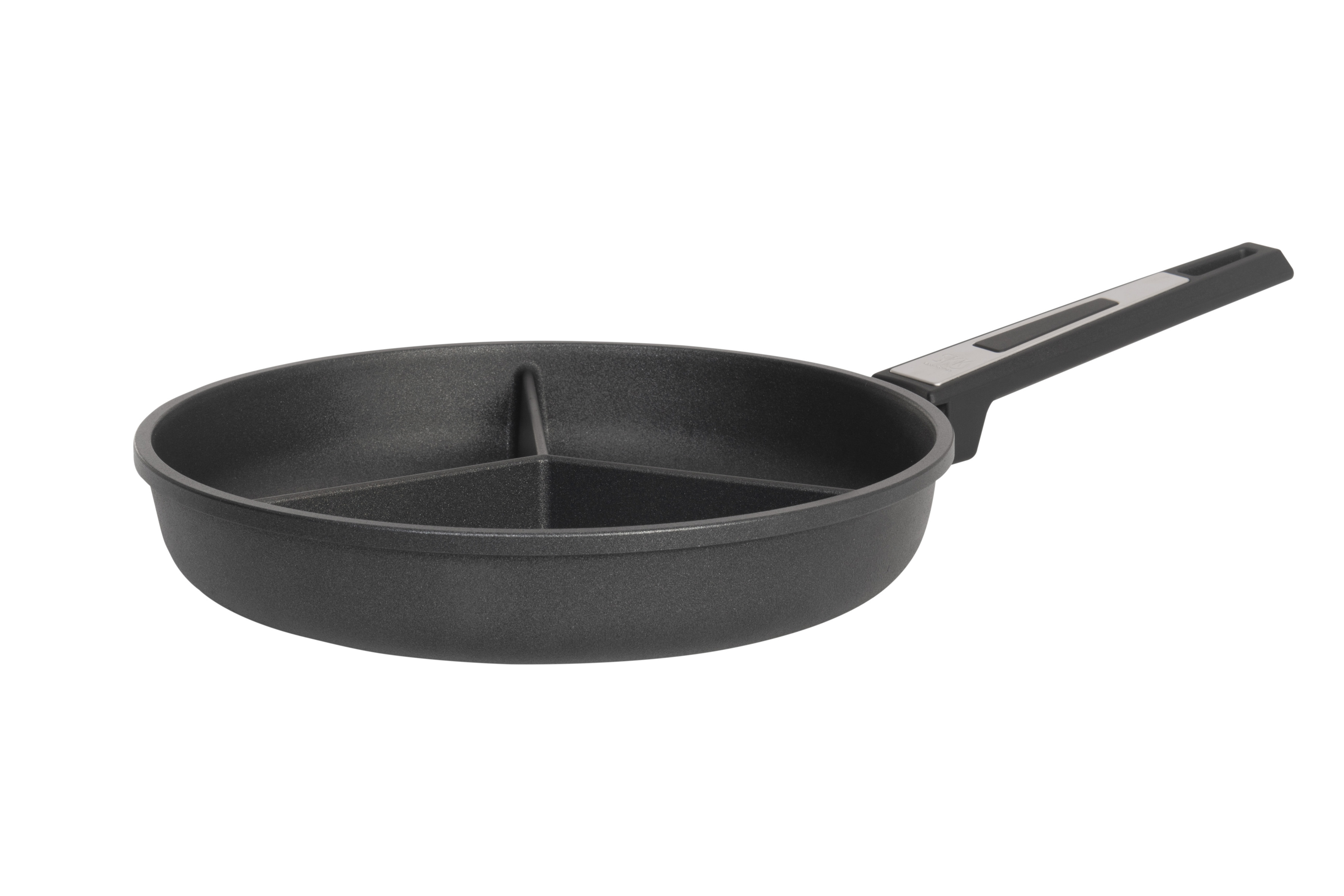Patelnia tytanowa o głębokości 28 cm SKK seria 7 również do indukcji 3 segmenty
