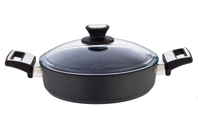 Patelnia głęboka / Brytfanna tytanowa SKK 26 cm Seria 3 na indukcję – głębokość 7 cm