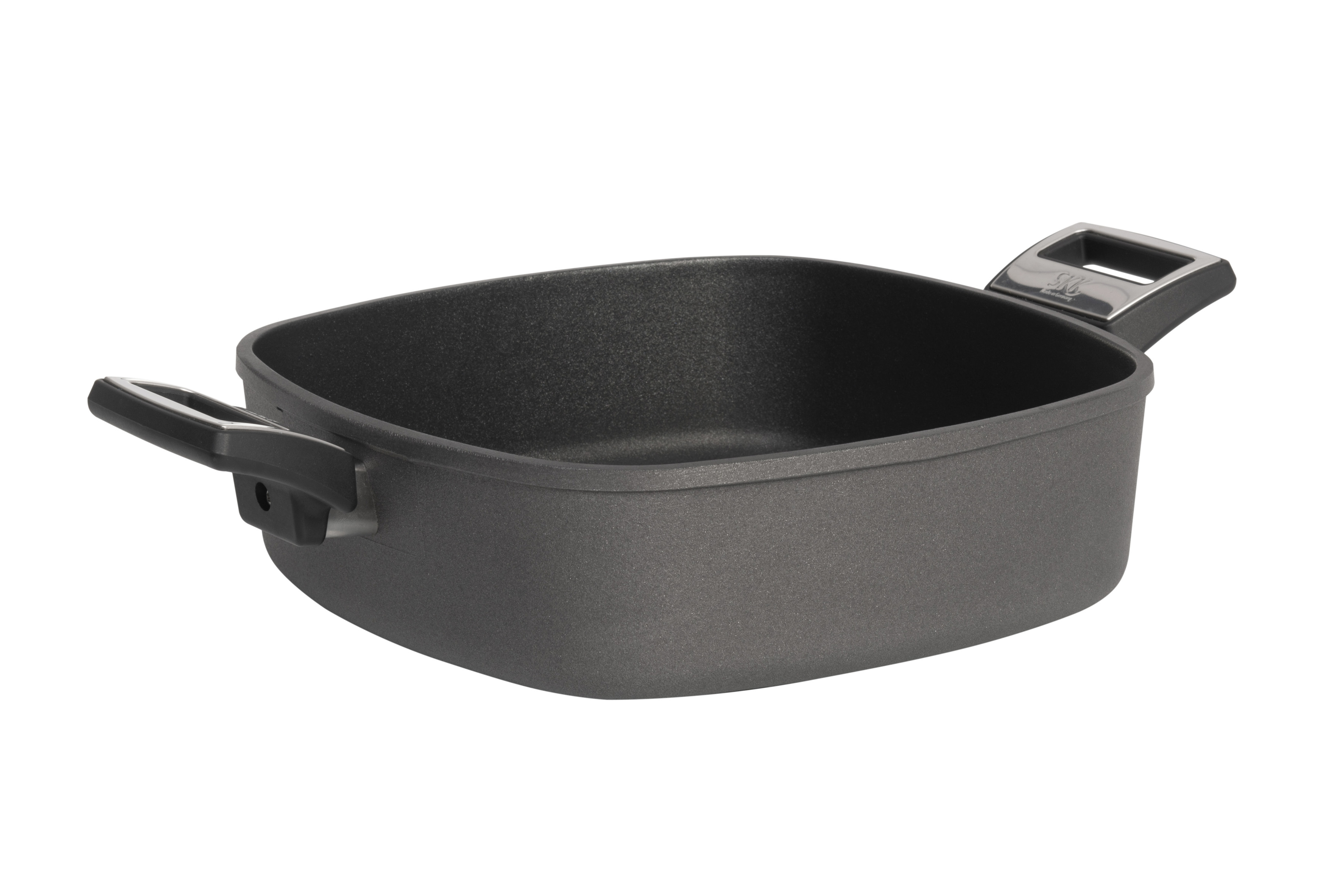 Patelnia kwadratowa tytanowa 28cm/28cm/8cm, indukcja - SKK