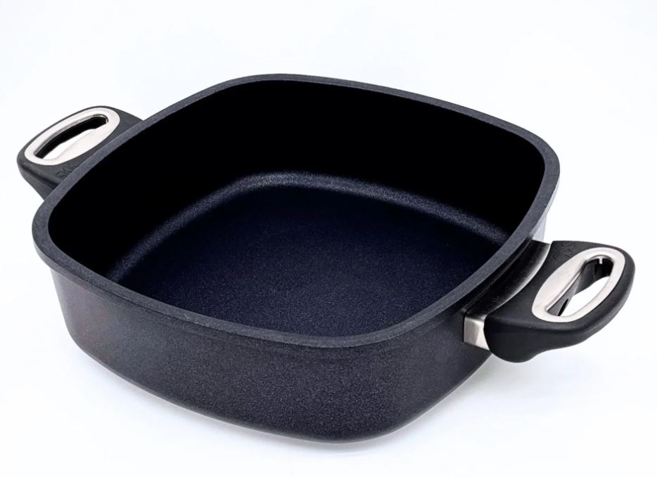 Patelnia kwadratowa tytanowa 28cm/28cm/8cm, indukcja - SKK Excelent