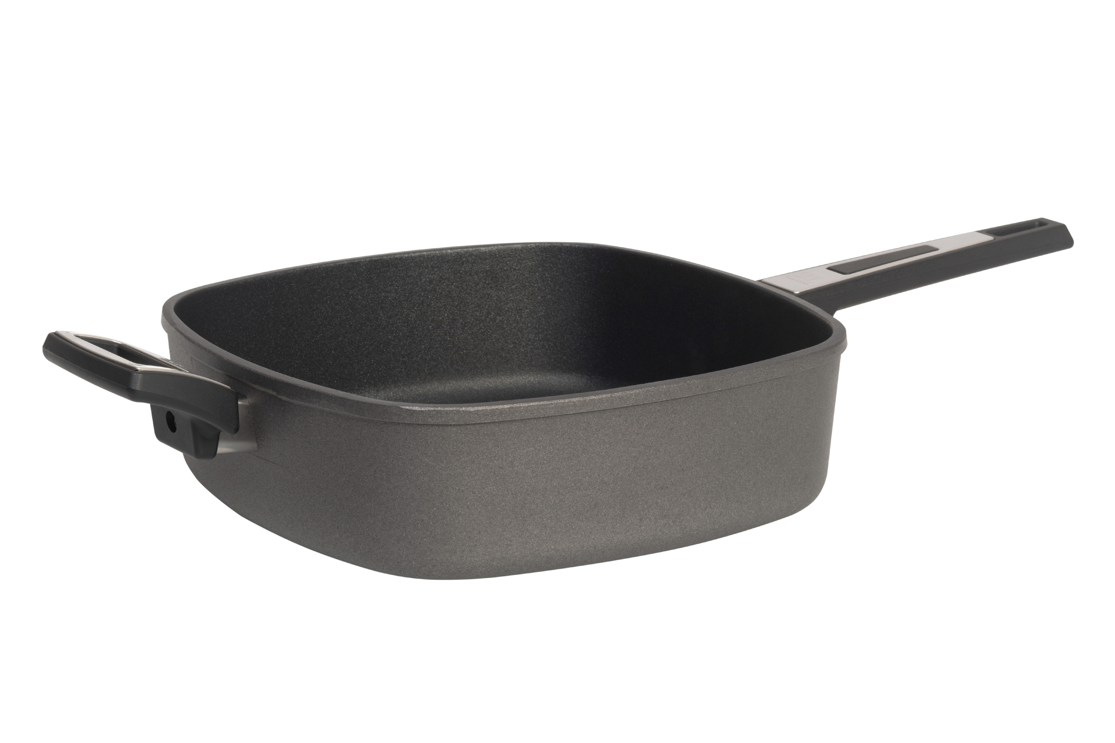 Patelnia kwadratowa tytanowa 28cm/28cm/8cm, indukcja  SKK